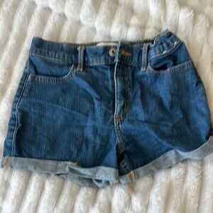 Girls Abercrombie kids high rise mini mom short 11/12
